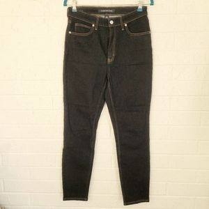calvin klein dark blue classic vintage wash stretch jeans